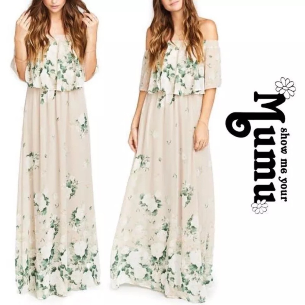 NWT Hacienda Floral Maxi Dress Show Me Your Mumu